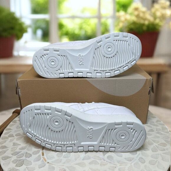 ASICS Japan S Women’s 6 White Leather Iridescent Heel 1202A292-100 NIB - Picture 9 of 10